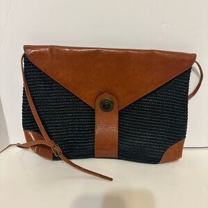 Chic Black and Brown Crossbody Bag
